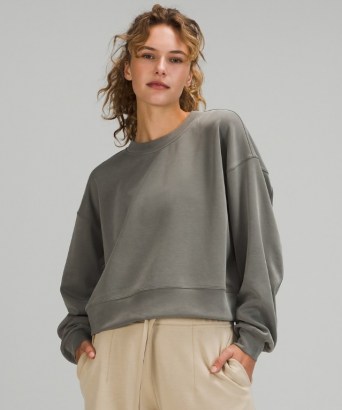 lululemon Perfectly Oversized Cropped Crew / womens slouchy drop shoulder sweatshirt / women’s sweatshirts