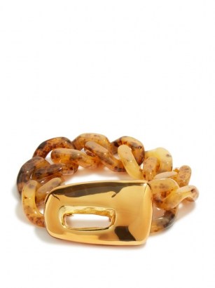 MARNI Tortoiseshell-resin chain bracelet – modern designer bracelets - flipped