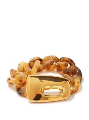 MARNI Tortoiseshell-resin chain bracelet – modern designer bracelets