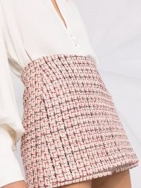 Valentino metallic-knit tweed skort ~ textured skorts
