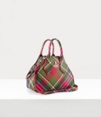 VIVIENNE WESTWOOD DERBY SMALL YASMINE BAG BRUCE OF KINNAIRD / tartan top handle bags / womens designer handbags