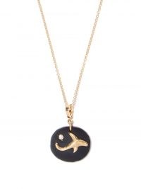 AZLEE Dolphin diamond, jade & 18kt gold necklace / womens ocean inspired pendant necklaces / dolphins / women’s fine jewellery / sea themed pendants
