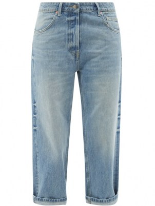 RAEY Dad organic-cotton baggy boyfriend jeans ~ womens sustainable denim ~ relaxed leg ~ crop hem - flipped
