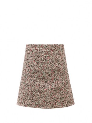 BOTTEGA VENETA Tailored cotton-bouclé skirt | womens textured skirts - flipped