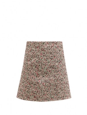 BOTTEGA VENETA Tailored cotton-bouclé skirt | womens textured skirts