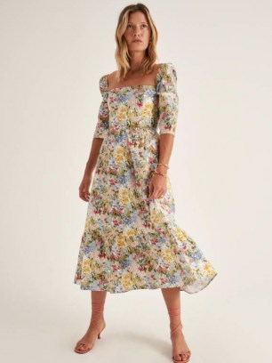 REFORMATION Cyprus Dress in Countryside / feminine floral dresses - flipped