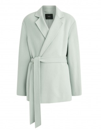 JOSEPH Double Face Cashmere Cenda Coat ~ chic tie waist wrap coats ~ womens effortlessly stylish belted outerwear - flipped