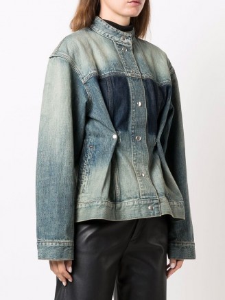 Givenchy distressed-effect tailored denim jacket ~ womens casual designer jackets
