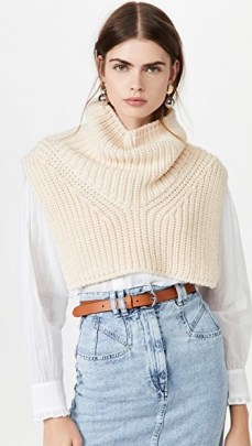 Isabel Marant Nahima Turtleneck Warmer Ecru | chic knitwear - flipped