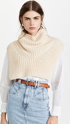 Isabel Marant Nahima Turtleneck Warmer Ecru | chic knitwear
