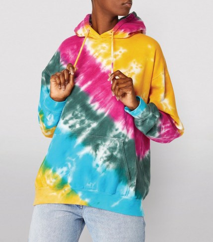 LA DETRESSE Strawberry Fields Hoodie / women’s multicoloured pullover hoodies / womens hooded casual tops - flipped
