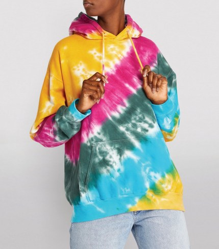 LA DETRESSE Strawberry Fields Hoodie / women’s multicoloured pullover hoodies / womens hooded casual tops
