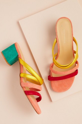 ANTHROPOLOGIE Colour Block Mules - flipped
