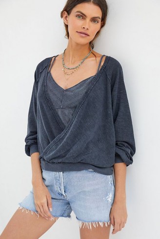 Pilcro Washed Sweatshirt Set / womens casual fashion sets / women’s loungewear cami and sweat top co ords - flipped