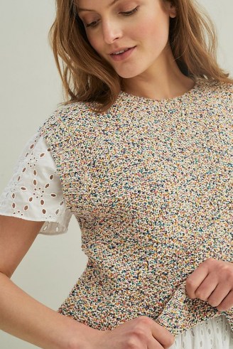Stella Nova Hallie Knitted Vest / speckled knitwear / cap sleeve tank tops