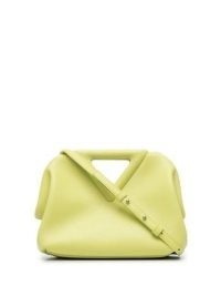 Alessandra Ambrosio small yellow/green shoulder bag, Bottega Veneta small Point clutch bag, out in Los Angeles, 23 August 2021 | celebrity street style bags