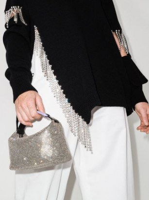EÉRA Moon crystal tote bag ~ small sparkling handbags / shimmering top handle bags / glamorous accessories