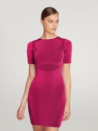 Wolford LEELOO DRESS ~ pink short sleeve bodycon dresses
