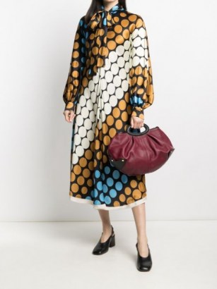 Marni long-sleeve polka-dot dress | retro pussy bow dresses | womens vintage style fashion | women’s designer clothing - flipped