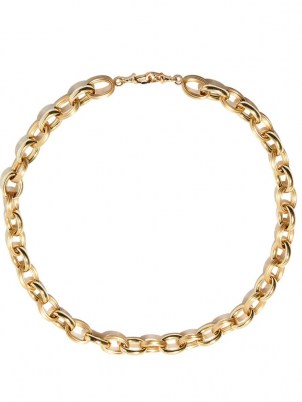 MARIE LICHTENBERG Rosa 10kt gold chain choker – womens large chain chokers – women’s fine luxe jewellery - flipped
