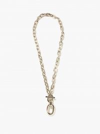 PACO RABANNE XL chain-link necklace – chunky silver tone designer necklaces
