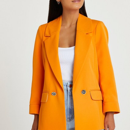 RIVER ISLAND Petite orange blazer / women’s bright blazers / womens fashionable jackets