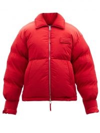 JACQUEMUS Flocon padded-jersey jacket ~ womens red puffa jackets ~ women’s designer winter outerwear
