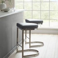 Dunelm – Azzaria Set of 2 Bar Stools PU – sylish bar stools