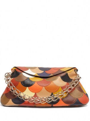 CHLOÉ Juana multicoloured patchwork leather shoulder bag | 70s vintage inspired bags | retro handbags - flipped