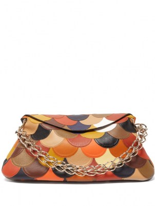 CHLOÉ Juana multicoloured patchwork leather shoulder bag | 70s vintage inspired bags | retro handbags