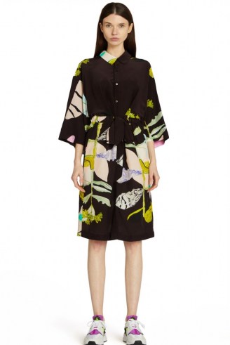 Kaitlin Johnson x Gorman FLORET SHIRT DRESS – printed kimono style tie waist dresses – floral prints - flipped
