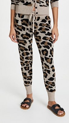 Generation Love Benny Leopard Pants / knitted animal print joggers