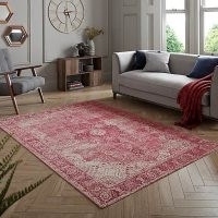 Dunelm – Mila Traditional Rug – Mila Magenta – Modern colourways add a contemporary twist to a timeless traditional design