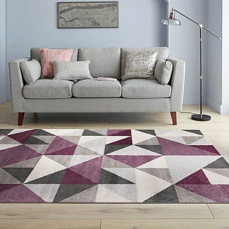 Dunelem – Geo Squares Rug – contemporary geometric design with complimenting on-trend shades