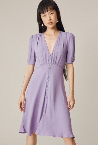GHOST SABRINA DRESS in Lilac ~ vintage inspired tea dresses - flipped