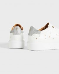 TED BAKER STARRIY Star Studded Platform Trainer / sports luxe trainers / glitter back sneakers