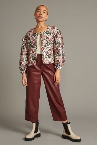 Meadows Cypress Jacket / floral puff sleeve jackets / womens volume sleeved outerwear