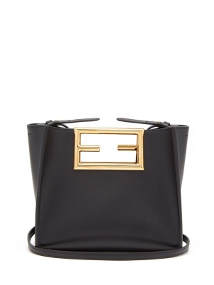 FENDI Fendi Way black-leather cross-body bag / chic crossbody bags / small designer handbags