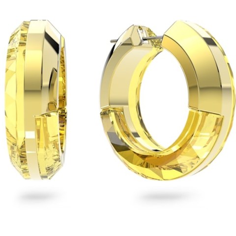 SWAROVSKI Lucent hoop earrings Yellow – chunky crystal hoops – coloured crystals – luxe style jewellery - flipped