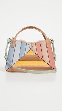 Mlouye Mini Sera Tote in Pastel / small structured handbags / luxe colour block bags