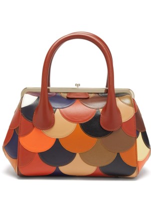 CHLOÉ Joyce patchwork leather handbag / multicoloured vintage style top handle bags / beautiful luxe designer handbags