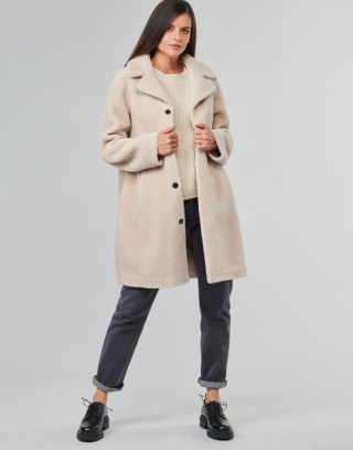 Oakwood VENUS Reversible Coat in Beige ~ women’s luxe style winter coats ~ spartoo ~ women’s outerwear - flipped