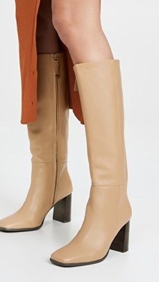 SENSO Zandar Tall Boots in Butterscotch / luxe square toe boots - flipped