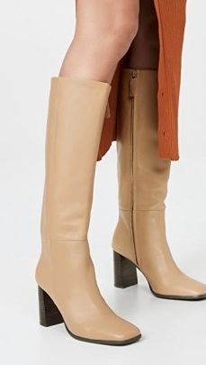 SENSO Zandar Tall Boots in Butterscotch / luxe square toe boots