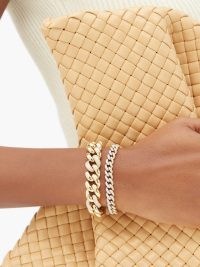 SHAY Diamond & 18kt gold jumbo-link chain bracelet ~ womens luxe chunky bracelets ~ women’s fine statement jewellery