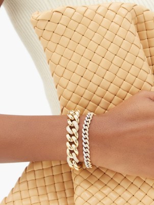 SHAY Diamond & 18kt gold jumbo-link chain bracelet ~ womens luxe chunky bracelets ~ women’s fine statement jewellery