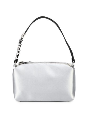 Alexander Wang Heiress medium clutch bag alloy silver-tone | small luxe handbags | embellished top handle bags