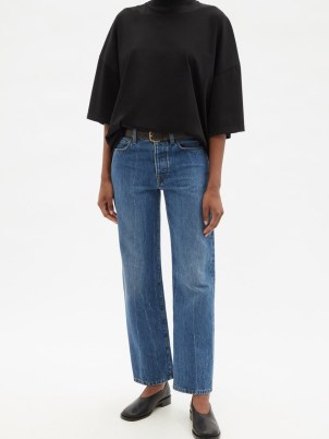 THE ROW Montero mid-rise straight-leg jeans | womens designer blue denim fashion