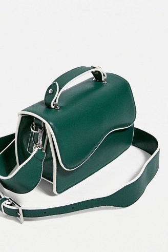 HVISK Crane Soft Cross-Body Bag in Green ~ top handle crossbody bags
