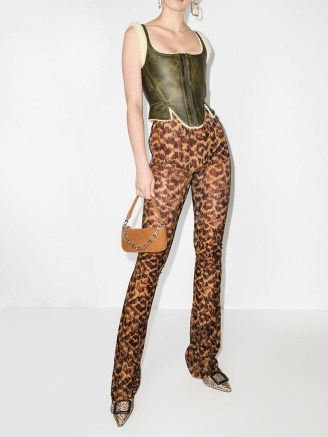KNWLS Halcyon brown leopard print leggings - flipped